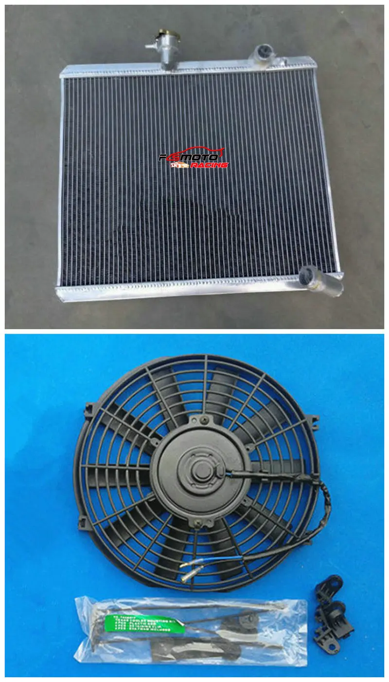 

Full Aluminum Radiator + Fan Cooling For Jaguar S2 E-TYPE 4.2L Manual MT 1970 1969 1968 70 69 68