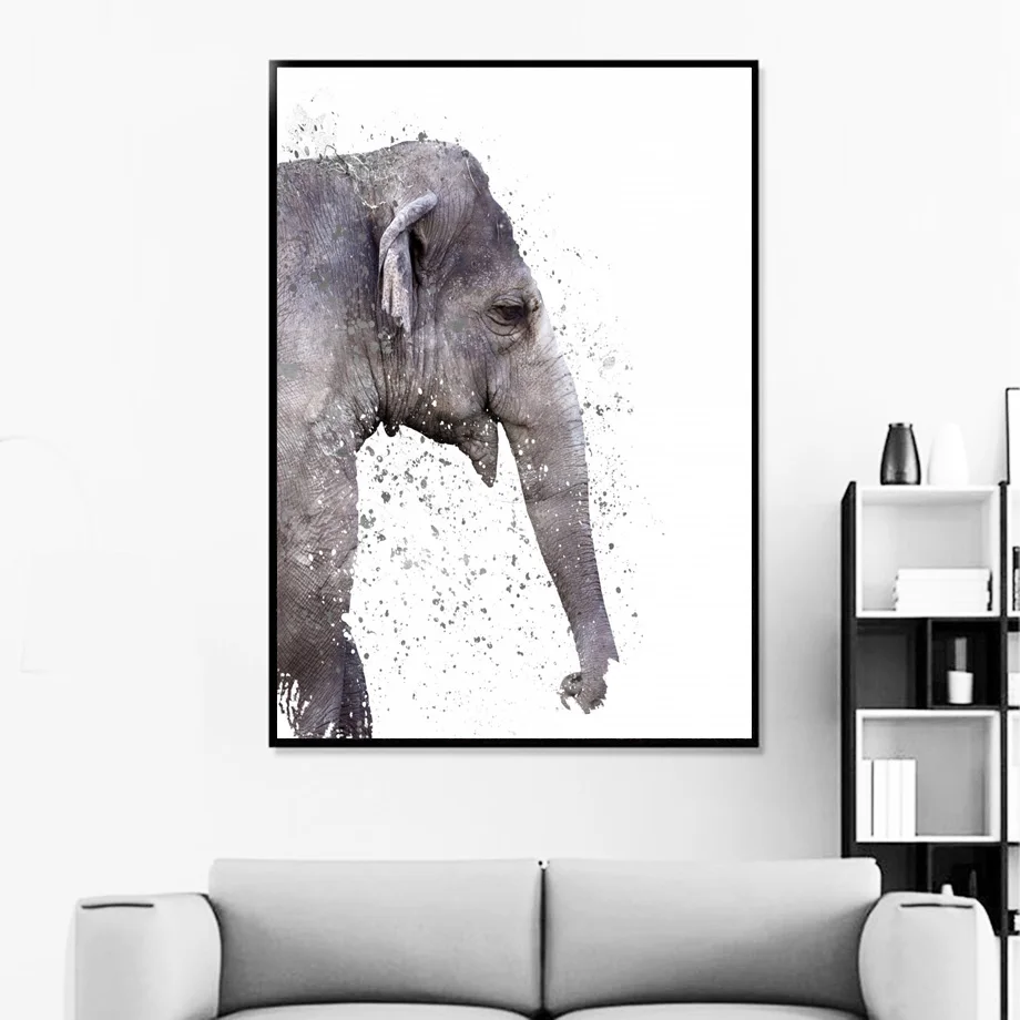 

Fox Elephant Bear Deer Bird Nursery Wall Art Canvas Painting Nordic Posters And Prints Animal Wall Pictures Baby Kids Room Decor