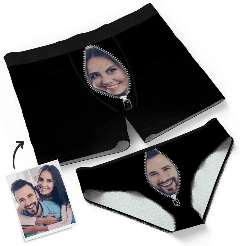 

Custom girlfriend Face on Men's Boxer, Your Photo on Personalized Underwear, Unique Boyfriend's Gift for Valentine's Day