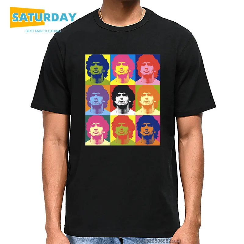 Diego Maradona Rip Männer Baumwolle Druck T Shirts Frauen Casual 90s Stil Tops T Unisex größe Kleidung, drop Verschiffen