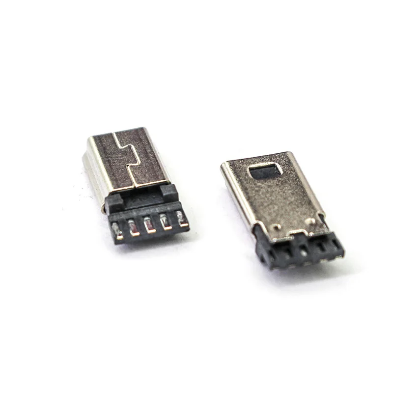 MINI USB Connectors Male Front 5P Jack Tail Plug Electric Terminals Data charging 30V 1.5A