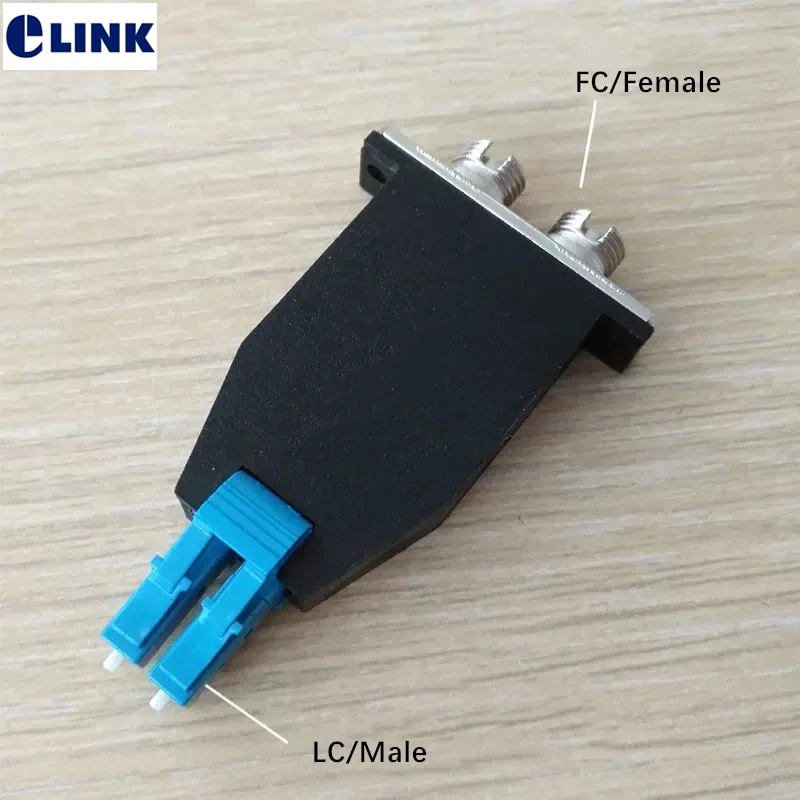 fiber optic adapter LC-FC dual FM hybrid adapter duplex female-male connector FC-LC Coupler free shipping ELINK LC FC DX SM MM