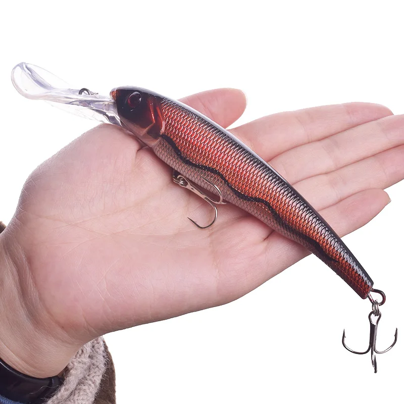 Señuelo Wobbler flotante pececillo grande para pesca en el mar - imagen 5