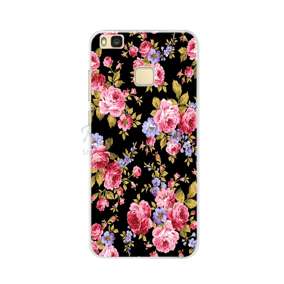 For Cover Huawei P9 Lite Case Cute Animal Black Silicon Soft TPU for Funda Huawei P9 Lite Case 2016 P 9 P9Lite Phone Back Cases
