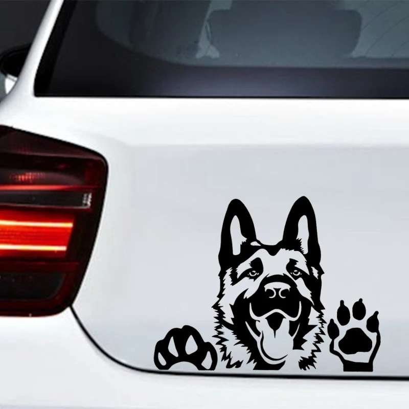 S51897 # Various Sizes/Colors Car Stickers Vinyl Decal German Shepherd Dog  Motorcycle Decorative Accessories Creative Laptop