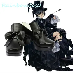 Black Butler Cover Ciel Phantomhive Cosplay Shoes Boots RainbowCos0 Christmas Game Anime Halloween