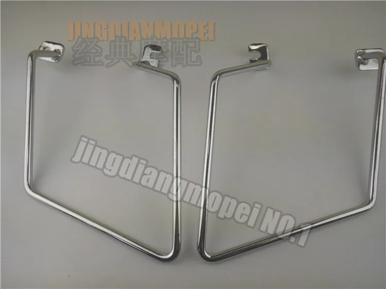 Pannier Rails Saddlebag Support Guard Bars Brackets for Kawasaki W400 W650 W800 BC-EJ400A/BC-EJ650A/EBL-EJ800A Chrome Black New