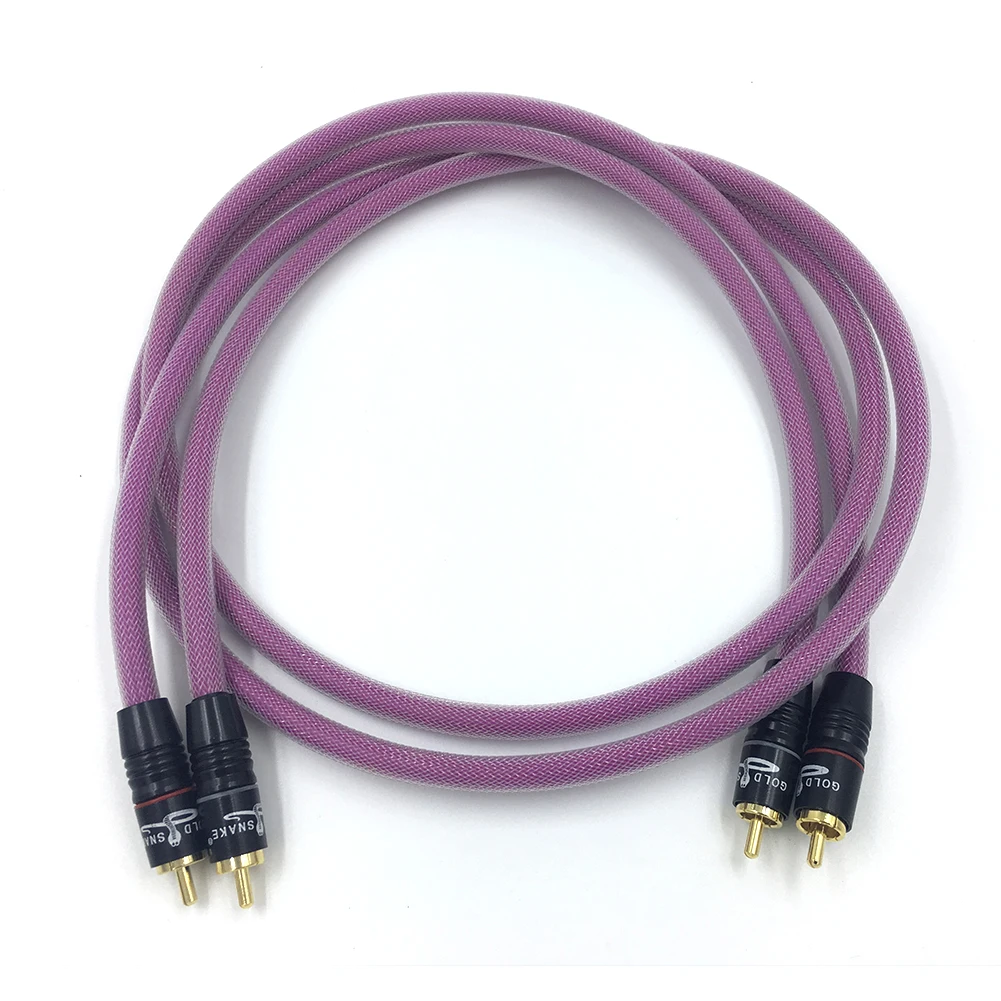 HiFi RCA Interconnect Audio Cable DVD Amplifier Interconnect 2RCA to 2RCA Male Audio Cable