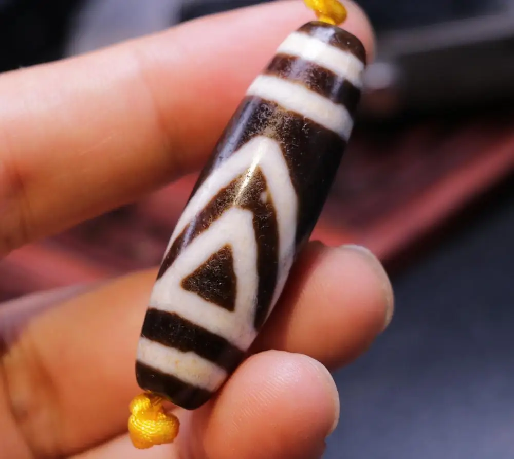 DW0721 Energy Power Tibetan Old Agate Heaven&Earth dZi Bead For Making Braclet Amulet LKbrother Sauces Top Quality Guarantee