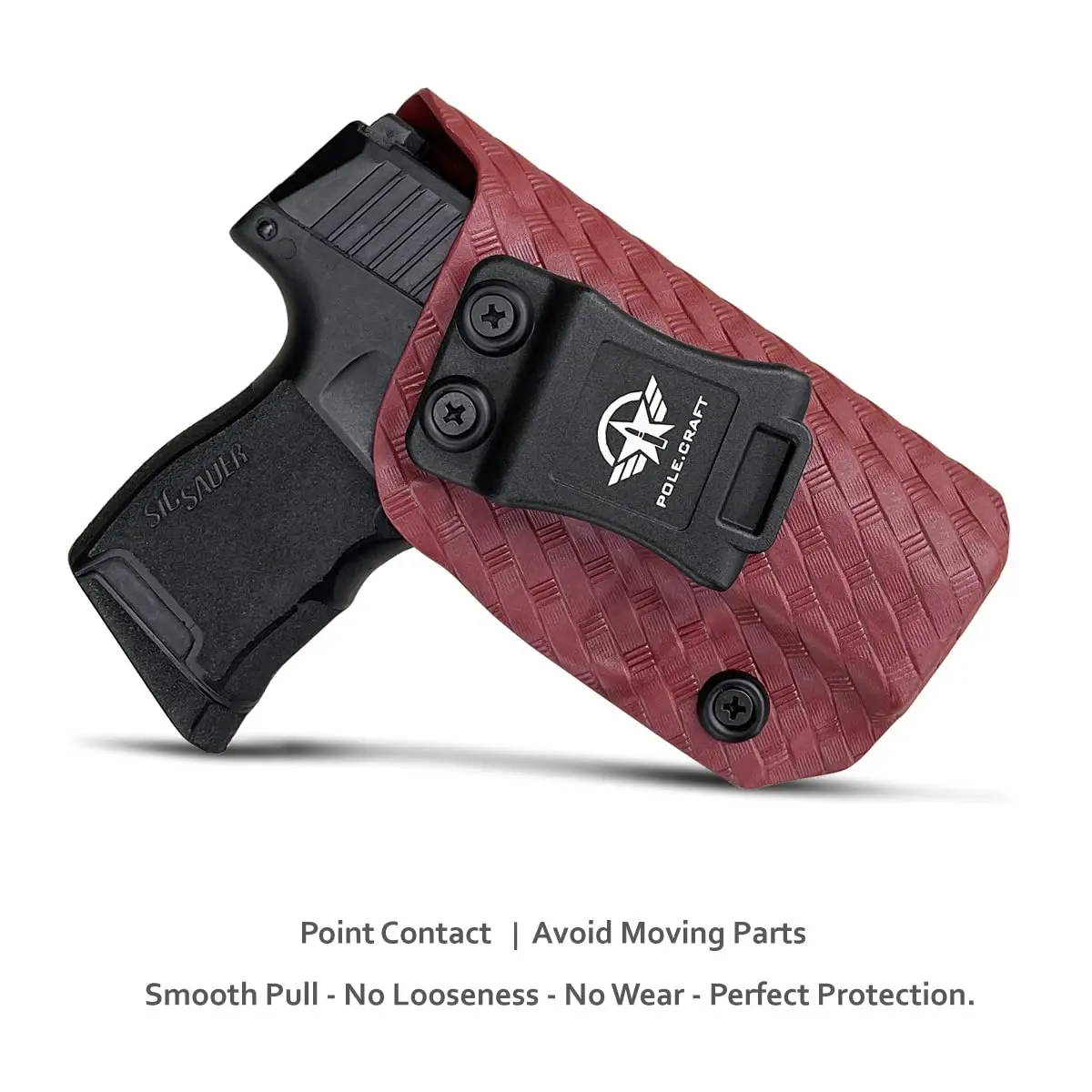 Sig P365 Holsters, P365 SAS Holster, Carbon Fiber Kydex Holster IWB for: Sig Sauer P365 / P365 SAS Pistol