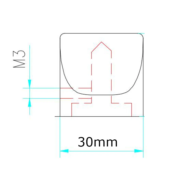 Full Nhôm Tập Chiết Áp Vịt Mỏ Núm Đường Kính 30Mm Cao 25Mm Cho Âm Thanh Công Tắc Tay Cầm Núm Vặn