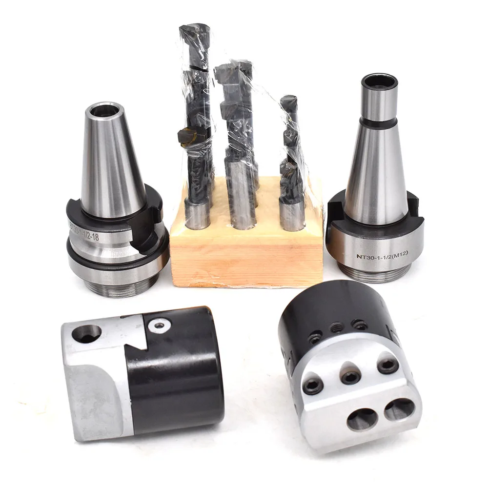 Imagem -04 - Conjunto Morse Tapper Adaptador Mt2 Mt3 Mt4 r8 Nt30 Nt40 Mais f1 50 mm Polegada Chato Cabeça Mais Peças f1 12 Barra Ferramenta para Máquina Cnc 1