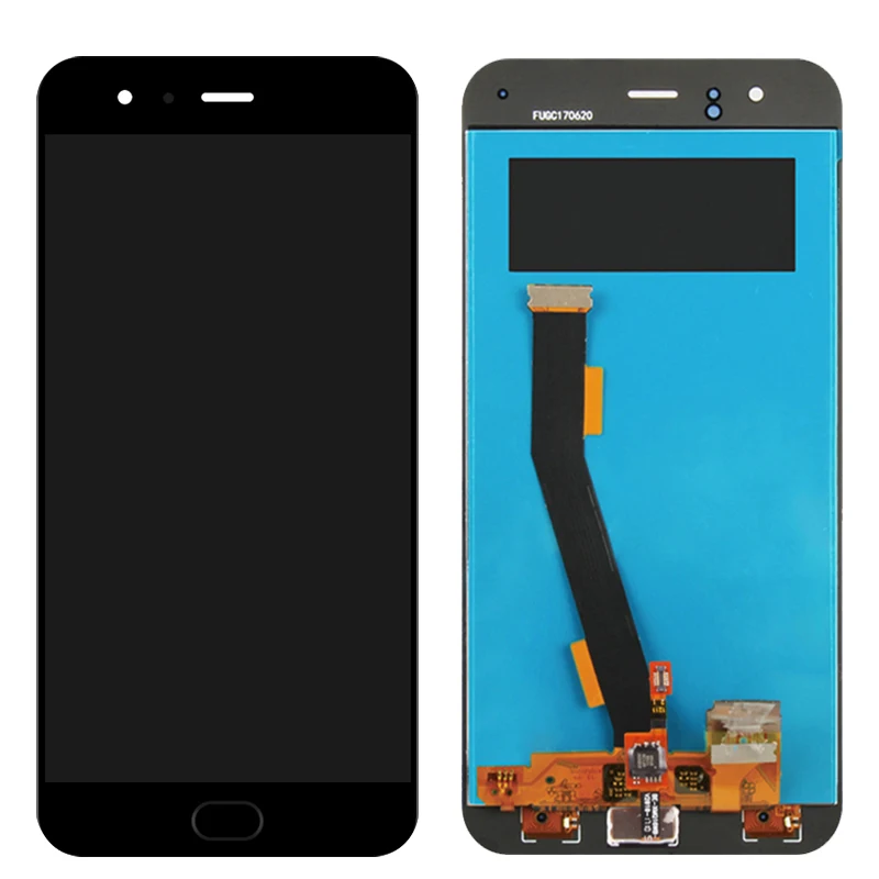 Imagem -03 - Lcd para Xiaomi mi Display com Moldura 5.15 mi Lcd Display de Impressão Digital Tela Toque Painel Vidro Montagem Mi6