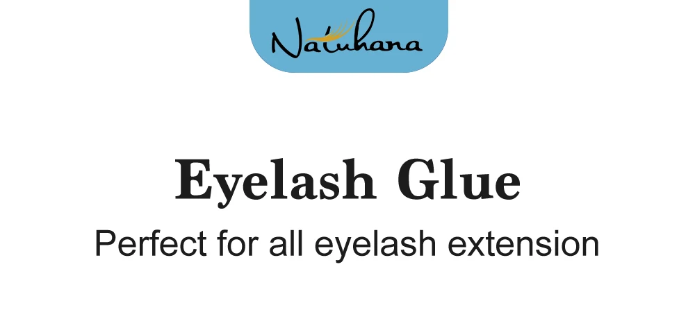NATUHANA 3 teil/los Wimpern Kleber Wasserdicht Wimpern Extensions Kleber Schnell Trocknend Langlebig Augen Kleber Make-Up-Tools – Detail 5