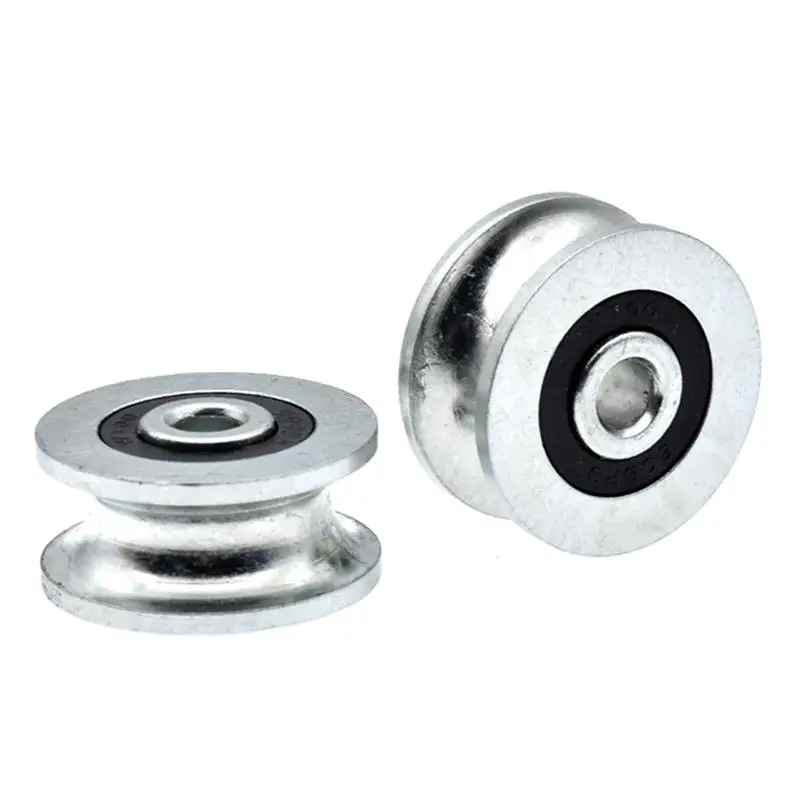 10 Stück/40 Stück U-Nut-Führungsrad 6*30*14mm Stahlrollenlager Seil-Draht-Leiterrolle 6x30x14 mm – Detail 3
