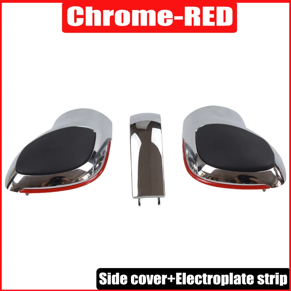 Auto Rot/Blau Schaltknauf Schalthebel Chrom Matt für VW Golf 6 7 R GTI Passat B7 B8 CC R20 Jetta MK6 GLI DSG Abdeckung Emblem – Detail 19