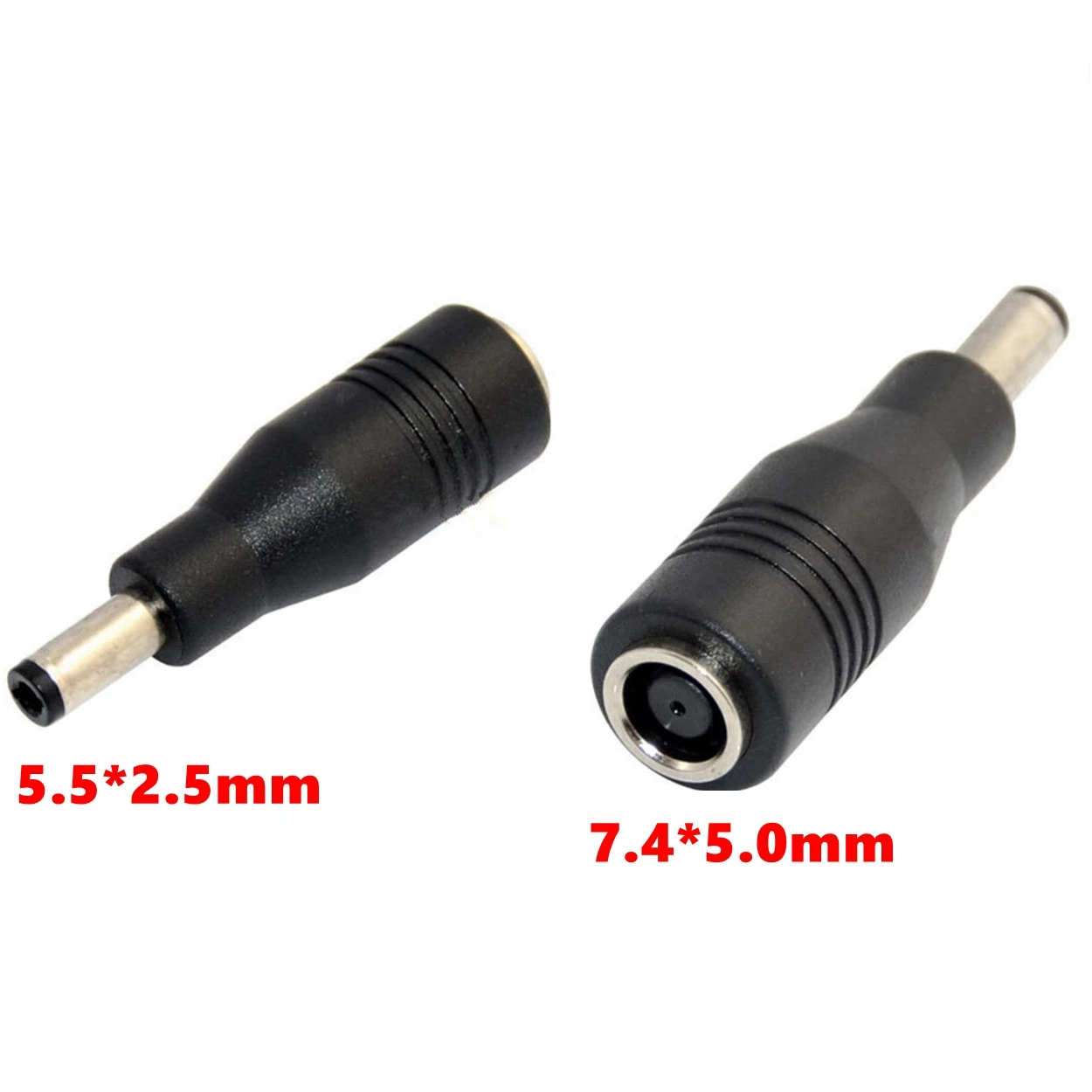1PCS 7.4 x 5.0 mm female to 5.5x 2.5 mm male DC Power Connector Adapter Converter 7.4*5.0 to 5.5*2.5 mm For IBM Laptop