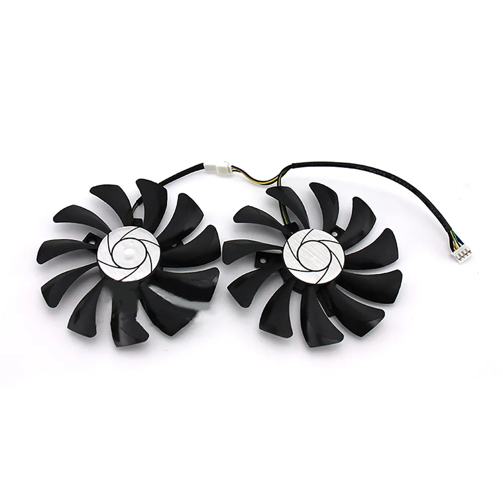 

1/2pcs Video Card Cooling Fan HA9010H12F-Z Replacement Ball Bearing Cooler for GTX1060 Black Gold Ares Graphic Card Radiator Fan