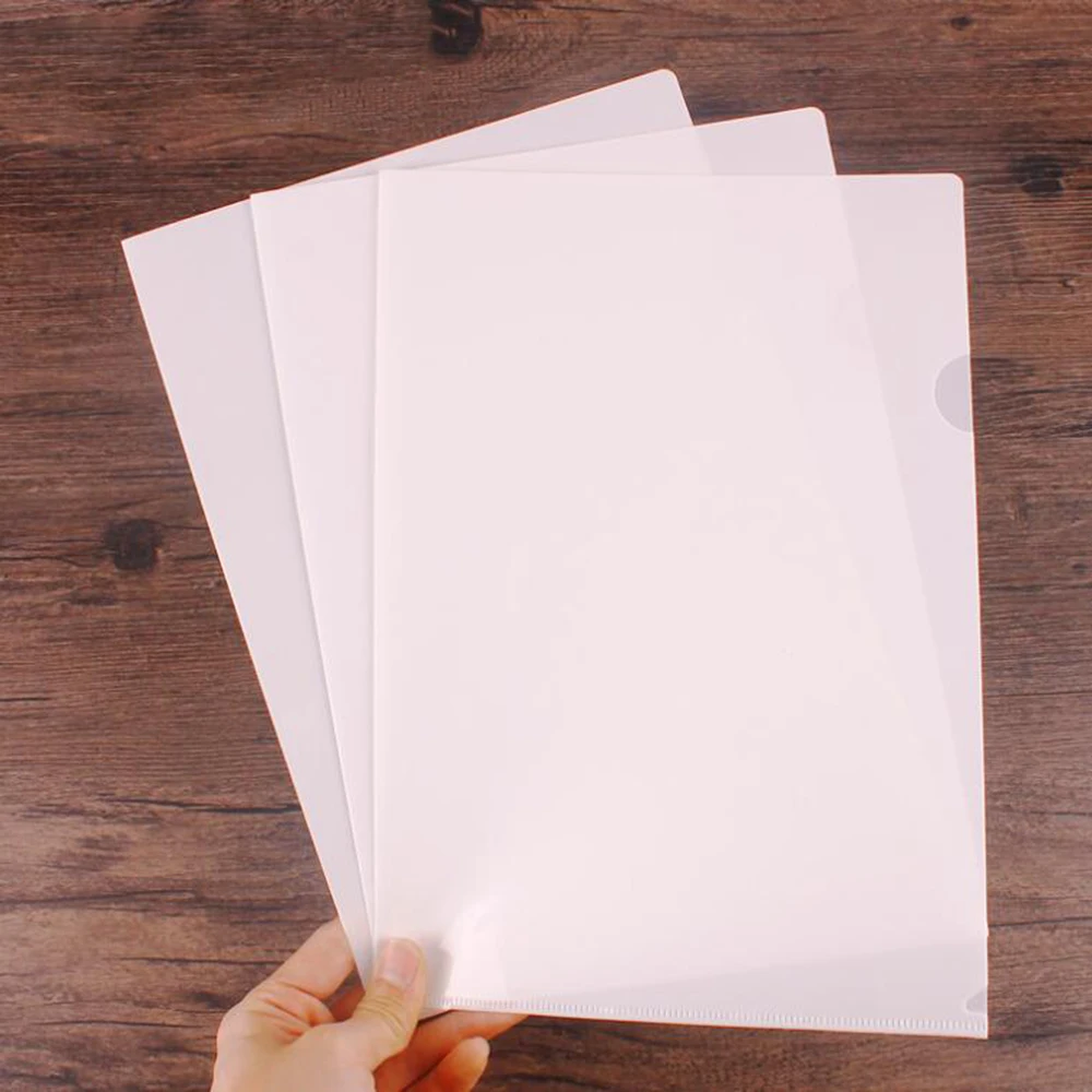 10PCS Clear Presentation Files Paper Cover Transparent Binding PVC Report A4 Cover For Business Documents School Projects