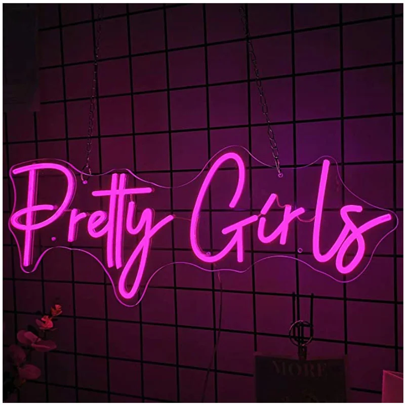 

OHANEONK Pretty Girls Neon Sign Lights Wedding Party Birthday Decoration Logo Name Customed Custom neon Personalized