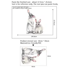 Cute Bunny Wall Stickers Kids Room Decor #6