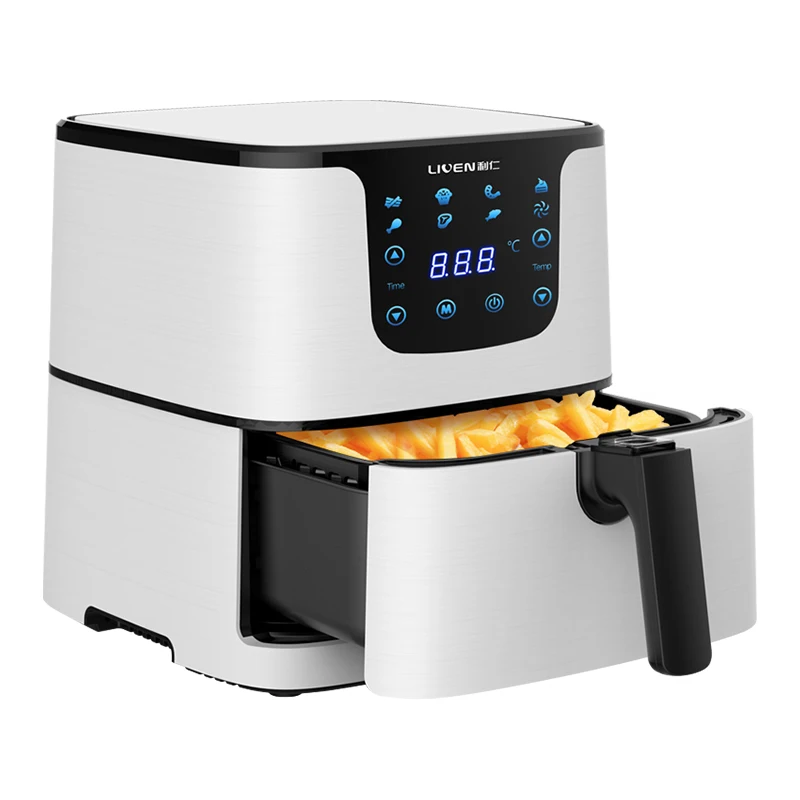 5.5 liters Air fryer Electric fryer Home use Fully automatic intelligent touch screen no fuel French fries machine