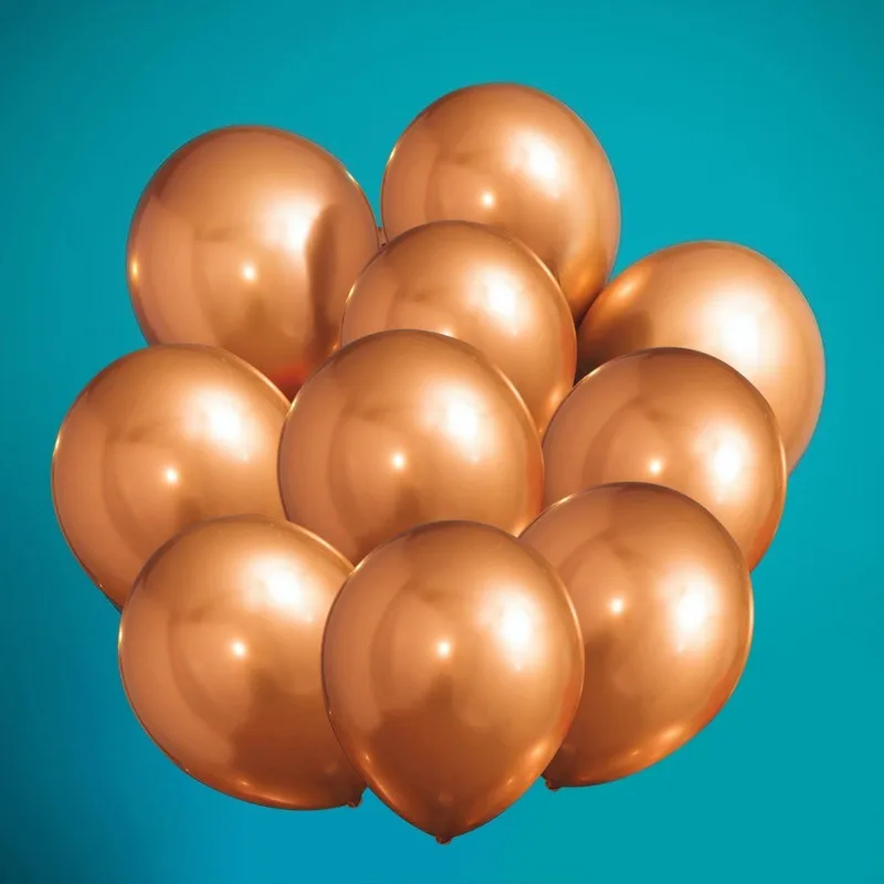 

5pcs 12inch Chrome Retro Copper Balloons Latex Balloons Chrome Birthday Party Bridal Shower Wedding Fall Baby Shower Decor