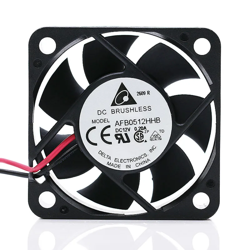 Delta Electronics AFB0512HHB DC 12V 0.2A 50x50x15mm 2-Wire Server Cooling Fan