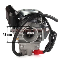 PD24 24mm Carburetor For GY6 125cc 150cc Scooter Moped ATV Go Kart Buggy QMB 152QMI 157QMJ Engine Carb