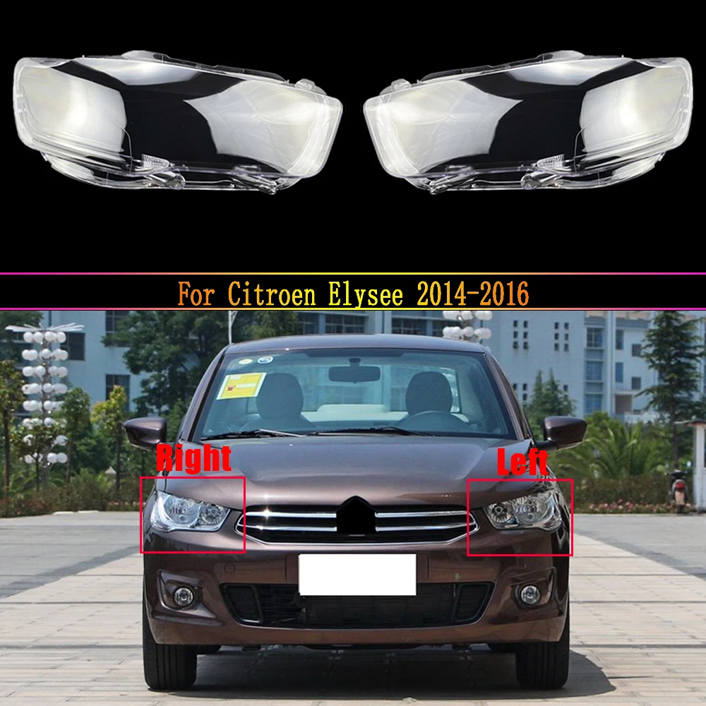 

Headlamp Lens For Citroen Elysee 2014 2015 2016 Headlight Cover Replacement Front Car Light Auto Shell