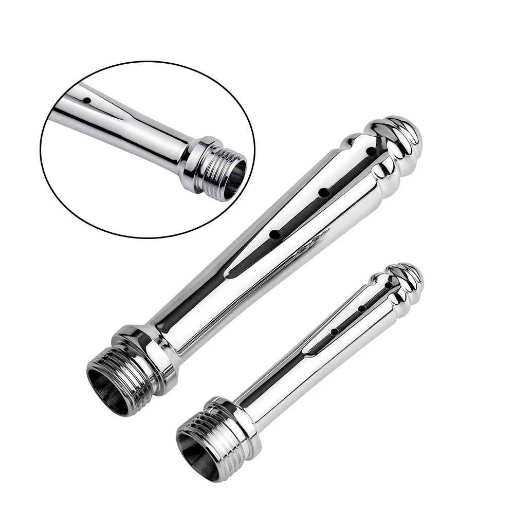 Stainless Steel Metal Anal Dilator Cleaner Butt Plugs Tap Bidet Faucets Rushed Anal Douche Shower Cleaning Enemator Enema L1 image 5