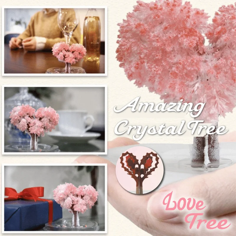 Magic Growing Paper Sakura Tree Magical Christmas Trees Desktop Cherry Blossom Science Funny Toys For Children