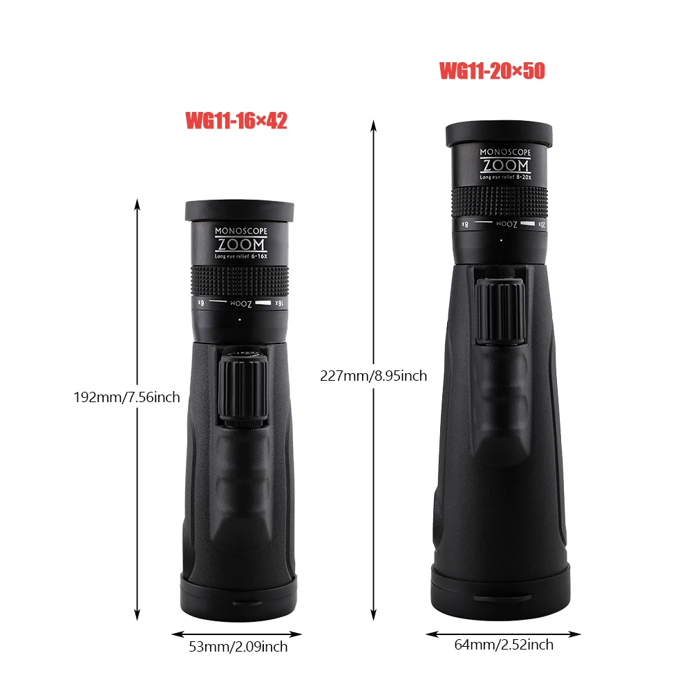 Monocular WG11 8-20x50 para caza y observación naturaleza - imagen 4