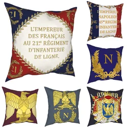 Impero francese fodera per cuscino federa federa Decor storico Royal Standard regimentale bandiera copriletto federa casa 18'