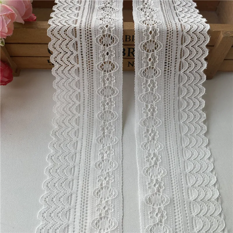 5 yards/lot Elastic Lace Ribbon Elastic Lace Trim DIY Crafts African Lace Fabric for Sewing Clothes Underwear Accessories