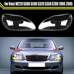 Car Front Headlight Lens Cover Headlamp Lampshade Glass Lamp Shell For Mercedes-Benz W220 S600 S500 S320 S350 S280 1998-2005