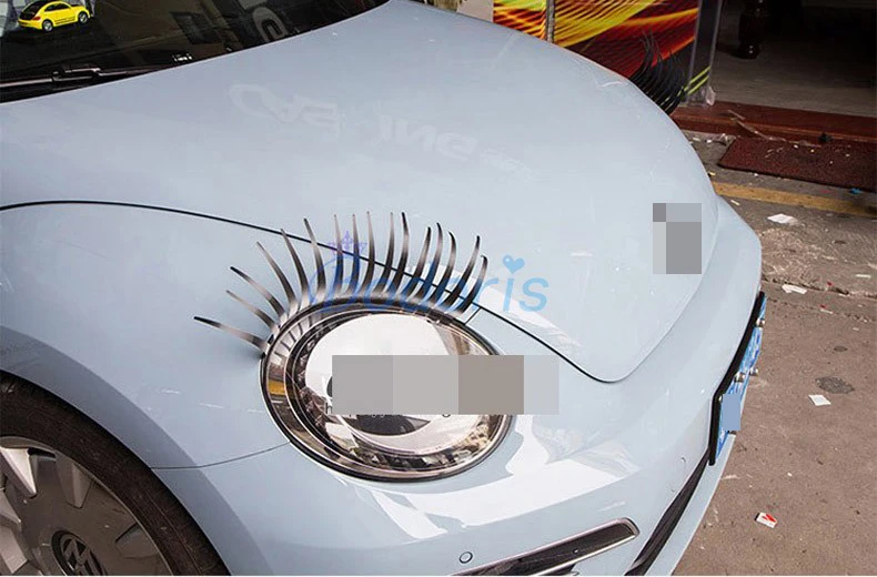 Per BMW Mini Cooper Clubman R60 R61 F54 F55 F56 Moda Faro Cigli di Charme Sticker Auto Falso Eye Lashes Accessori