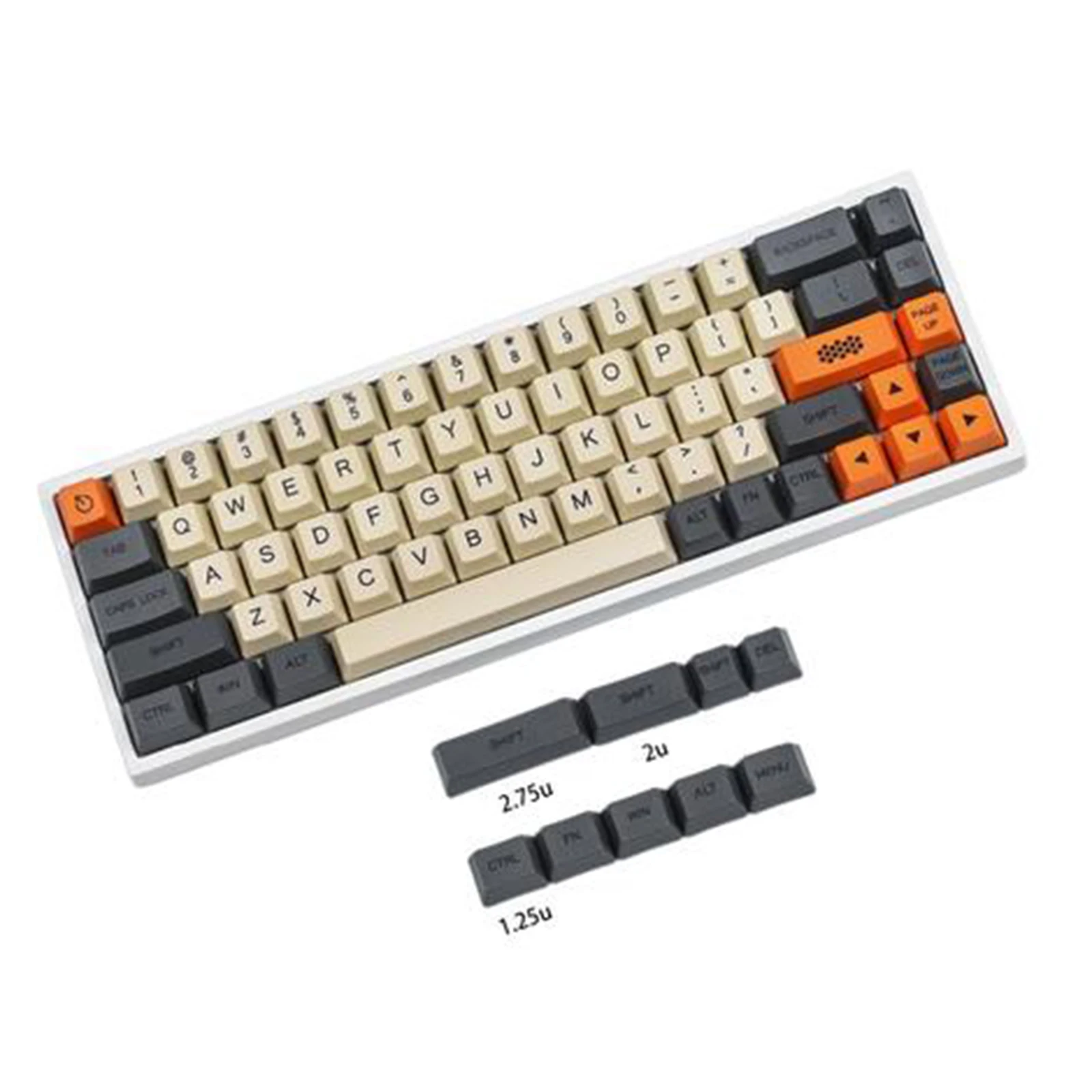 Imagem -05 - Tintura de Carbono Sub Pbt Keycap Oem 60 65 78 Chaves Mac Keycap Ansi 61 64 68 mx Teclado Mecânico Faça Você Mesmo Zj68 Gk68 Gh60