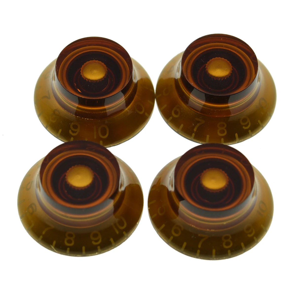 KAISH USA/Imperial Spec LP Guitar Bell Knobs 24 Fine Spline Top Hat Knobs for Gibson Les Pauls or CTS Pots