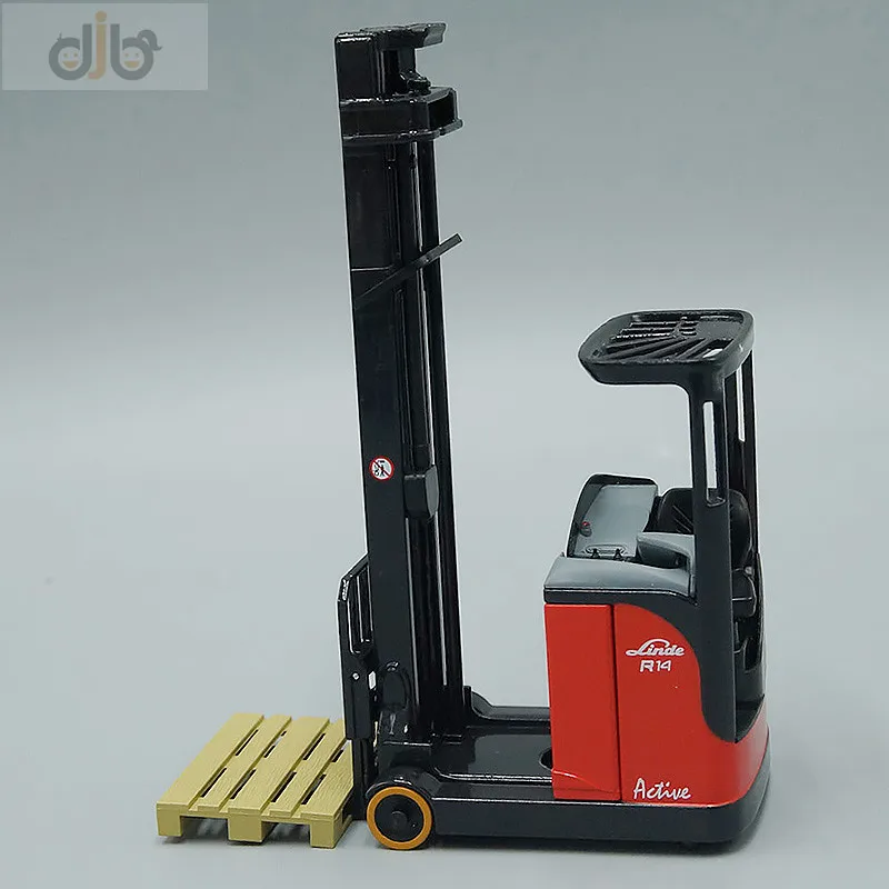 1:25 Diecast Reach Truck Model Toys Linde Forklift R14S R16S R20S For Collection