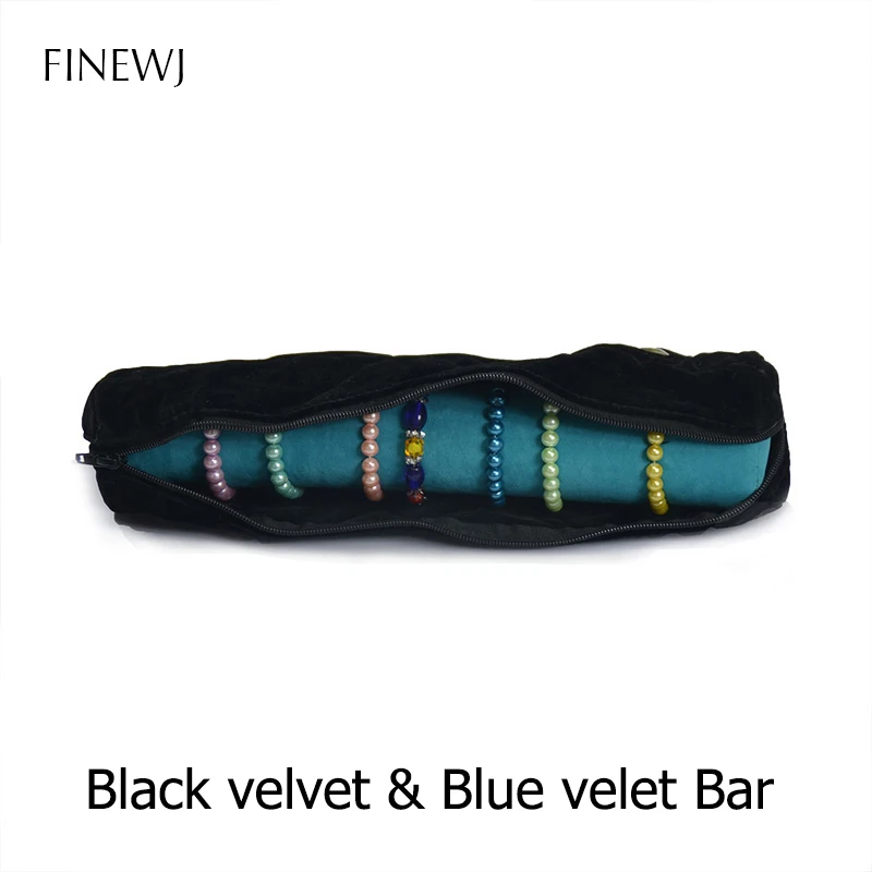 Bracelet Display Holder Bar Gift Bangle Watch Storage Bag Case PU Leather Velvet Portable Travel Organizer Jewelry Zipper Pouch