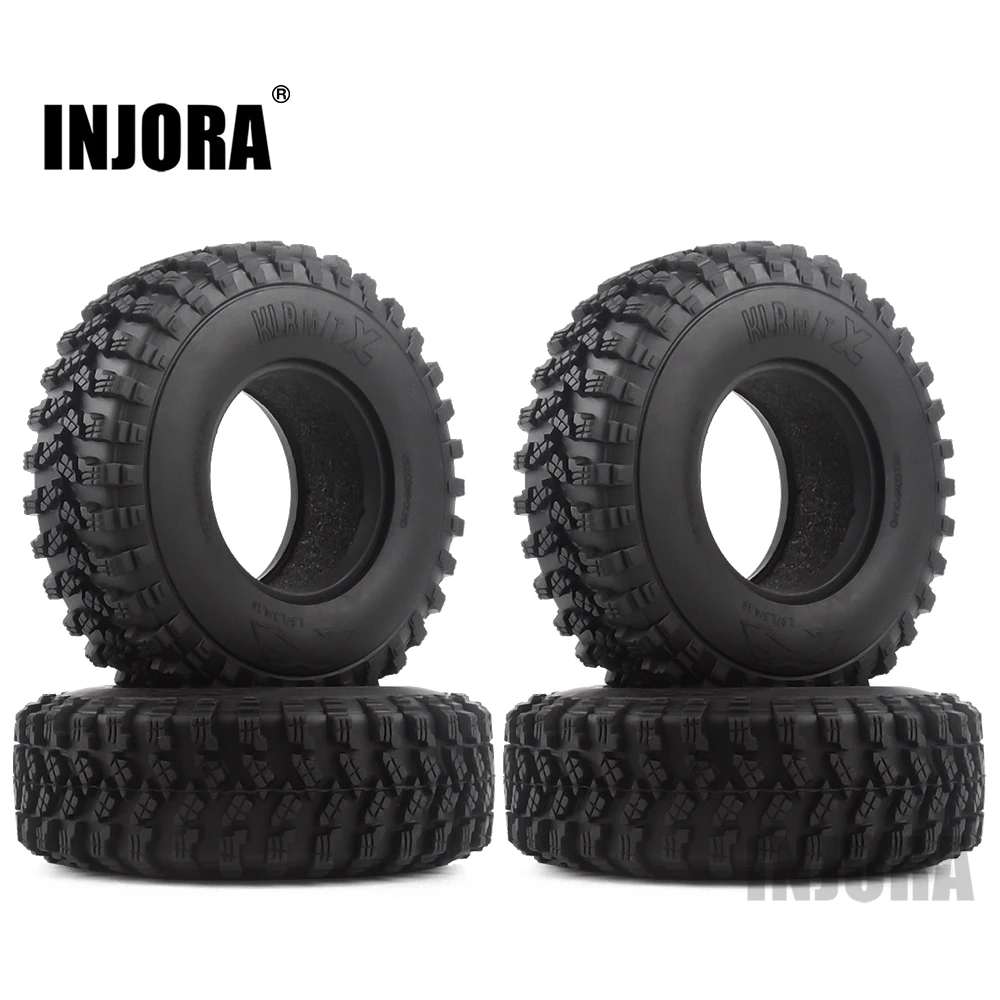 4 szt. 1.9 "gumowe opony Voodoo KLR 105*35mm dla 1:10 gąsienica RC Axial SCX10 D90 TF2 MST Tamiya