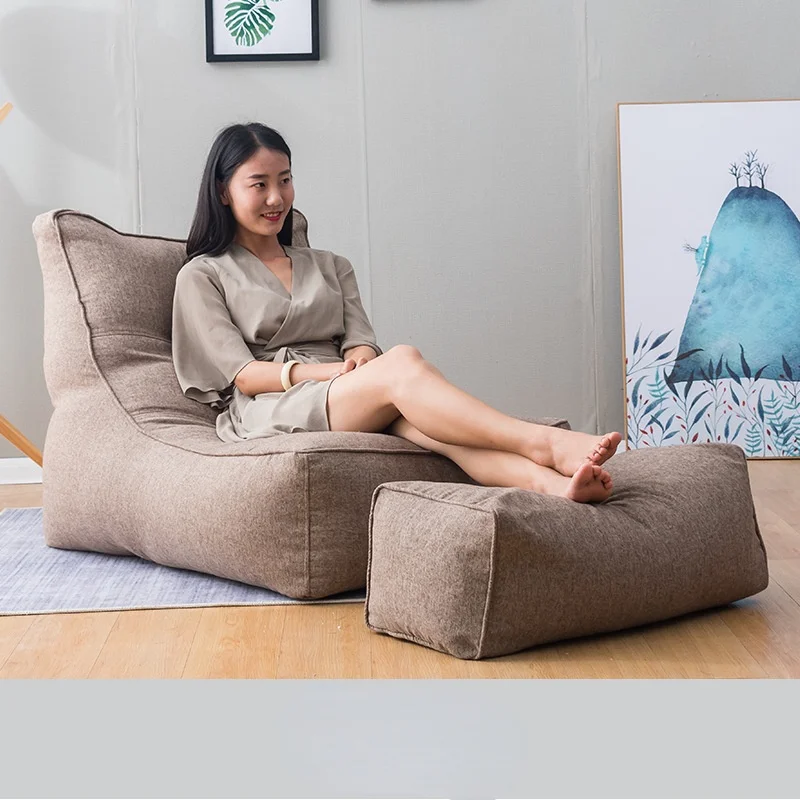 Dropshipping Recliner Sofa Cover Bean Bag Sofa Easy Change and Wash Sofa Lazy Sofa Tatami Puff Relax Lounge Furniture