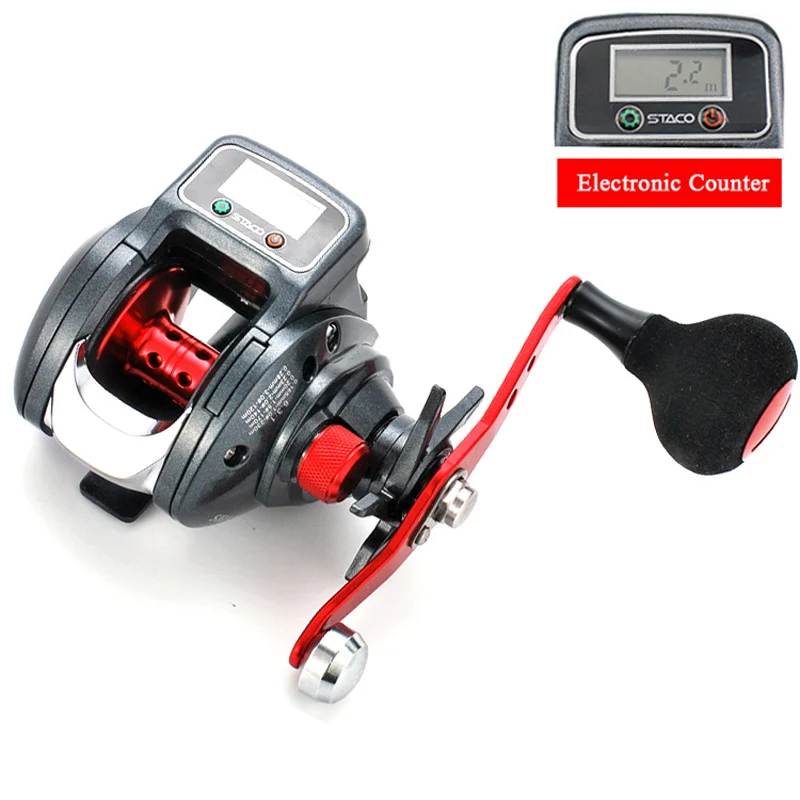 Carrete baitcasting con contador digital de línea y perfil bajo - imagen 2