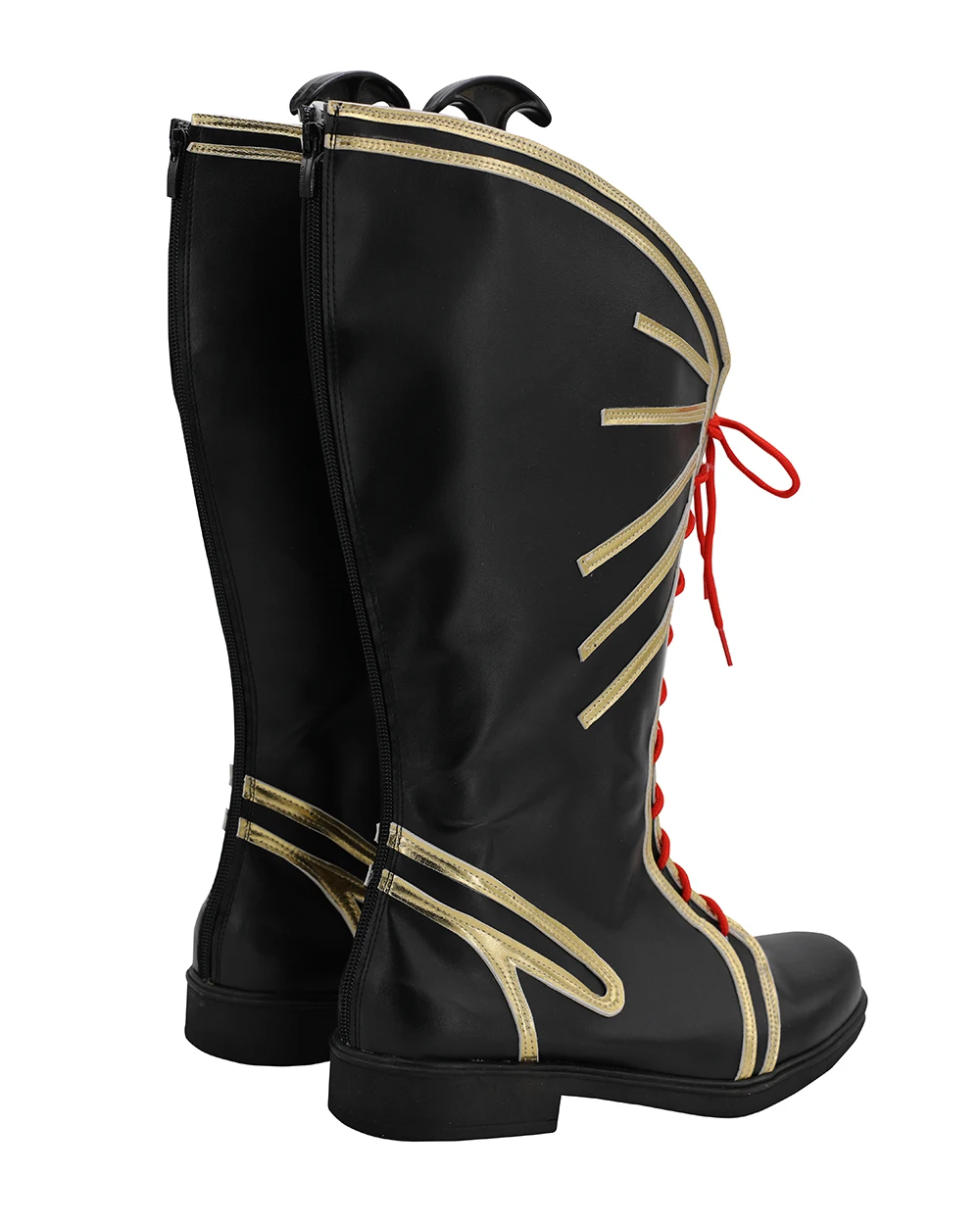 Fate Grand Order Oda Nobunaga Cosplay Boots Black Leather Shoes Custom Made for Men and Women Any Size (3)
