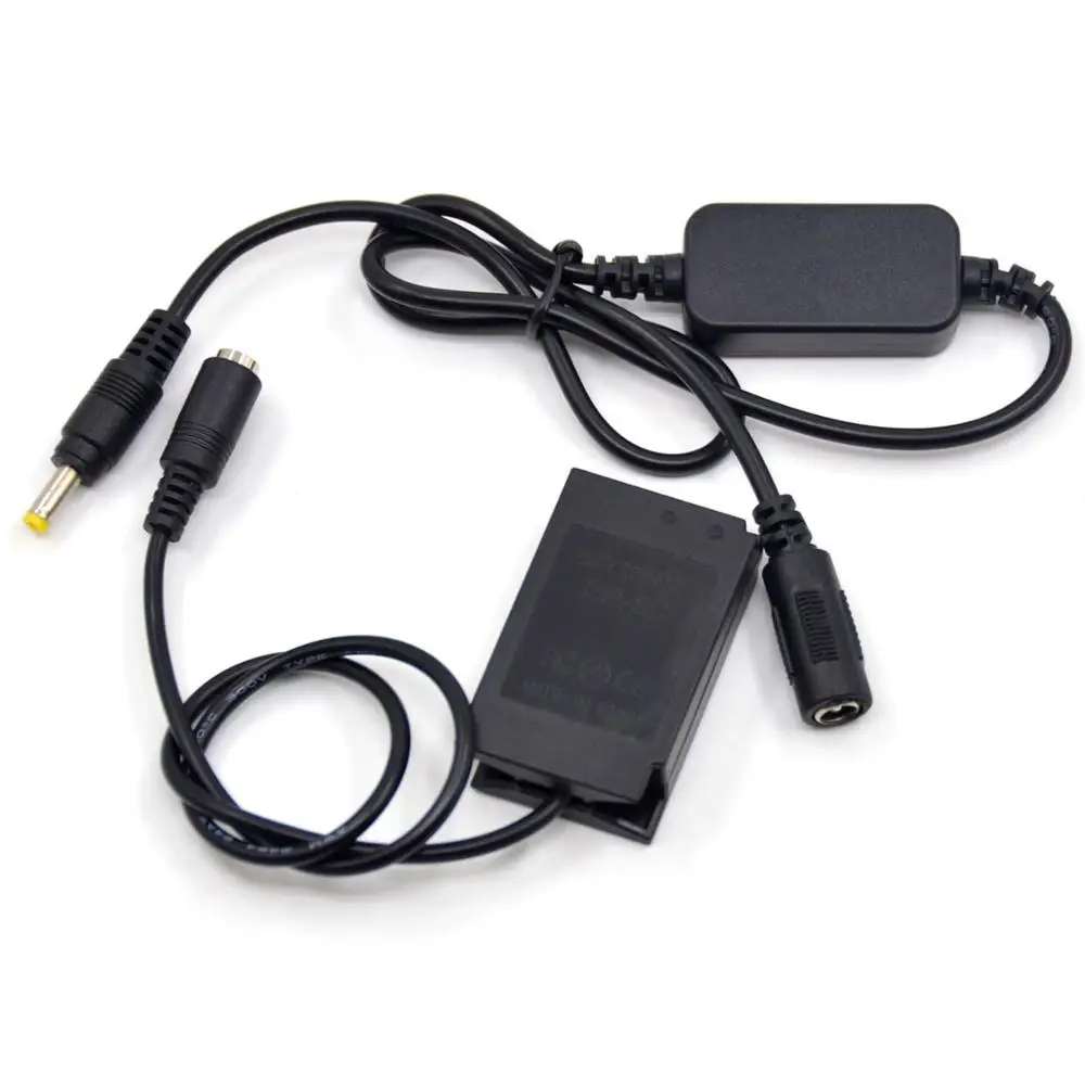 12V-24V 스텝 다운 충전기 케이블 EH-5 + EP-5C DC 커플러 EN-EL20 ENEL20 니콘 1J1 1J2 1J3 1S1 1AW1 1V3 p1000 용 더미 배터리