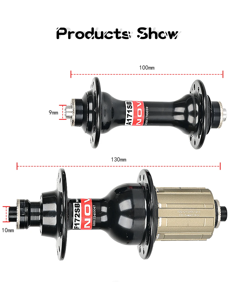 Novatec Road Bicycle Hub A171SB/F172SB Front 20H Rear 24H Quick