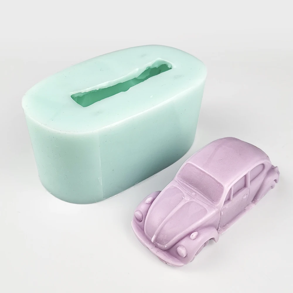 PRZY Toy Car Soap Molds Mould Silicone Car Soap Molds Fondant Handmade Mold Clay Resin Candle Mould