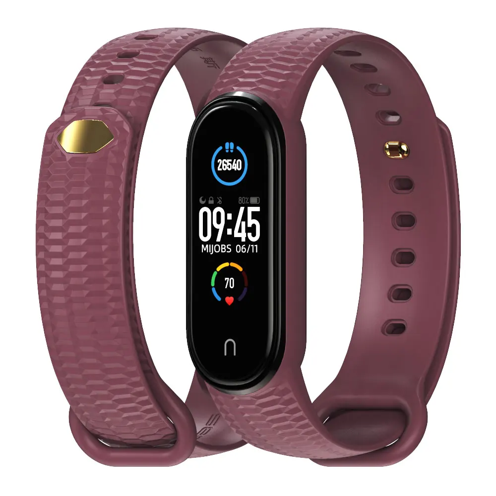 Браслет для Mi Band 5, 4, 3, браслет для Xiaomi Opaska My Band 5, силиконовый ремешок для Xiaomi Miband 4, ремешок для Xiaomi Mi Band 3