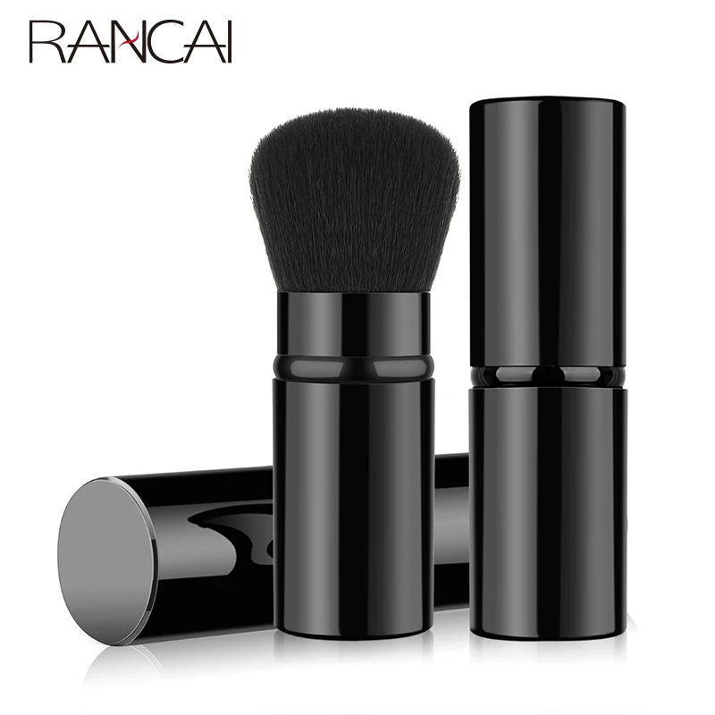 RANCAI 1pcs Professional Makeup Brushes Retractable Blusher Powder Foundation Face Concealer Kabuki Makeup Brush Cosmetic Tools